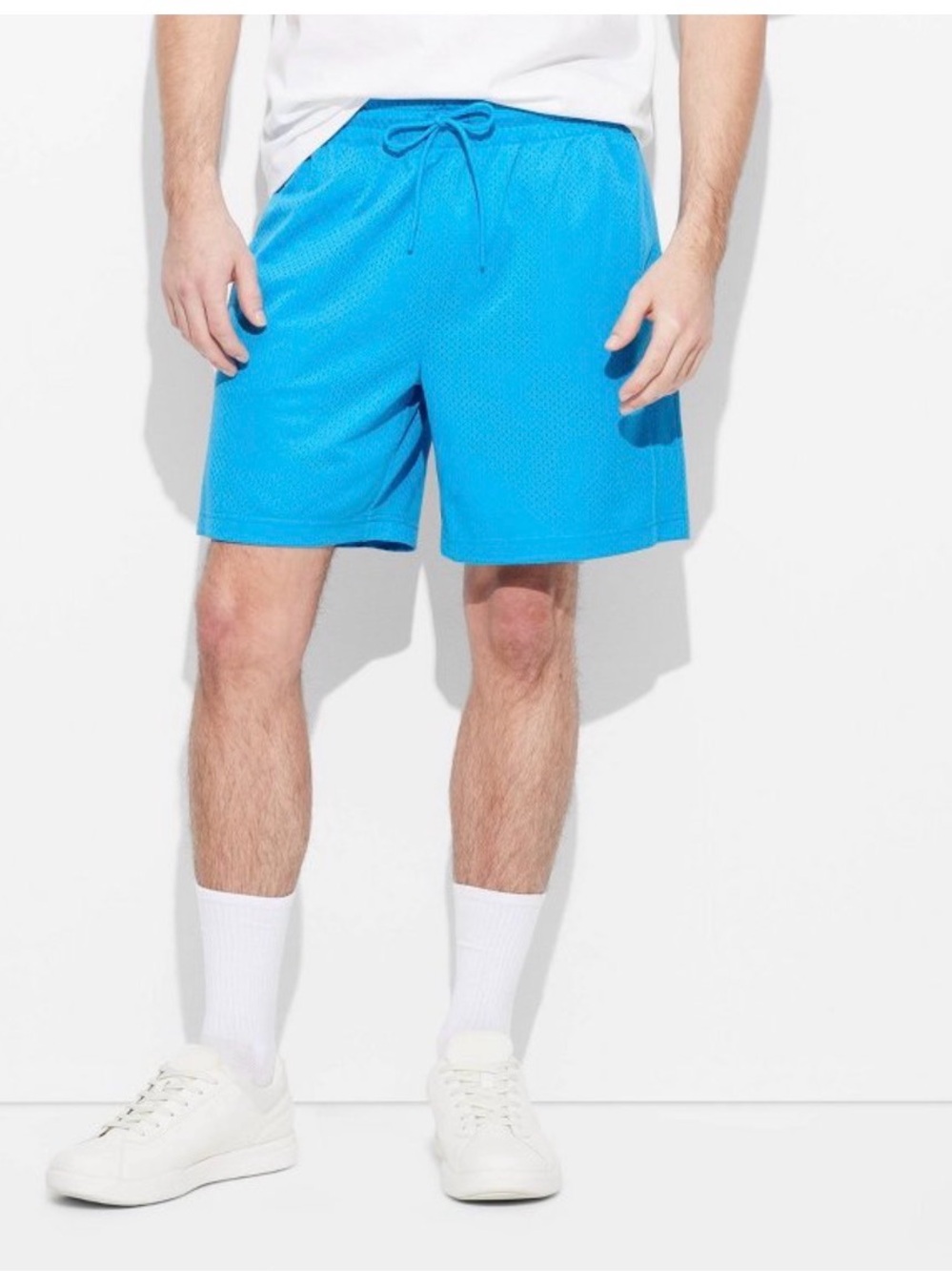 Original Use Turquoise Mesh Athletic Shorts 7”